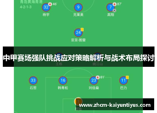 中甲赛场强队挑战应对策略解析与战术布局探讨