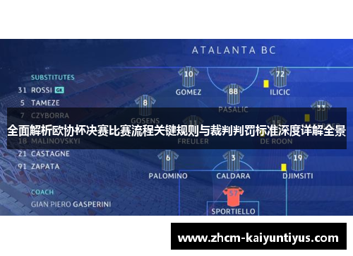 全面解析欧协杯决赛比赛流程关键规则与裁判判罚标准深度详解全景